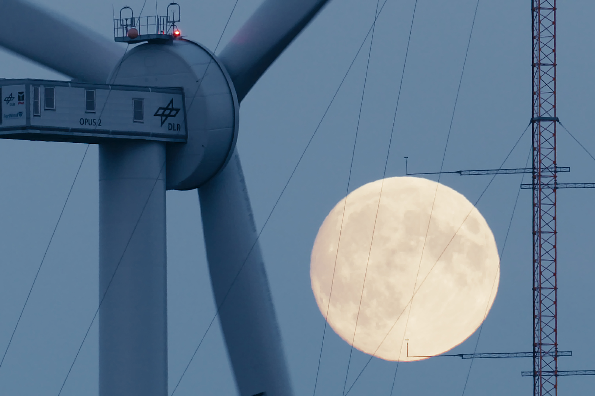 Vollmond auf dem Forschungspark